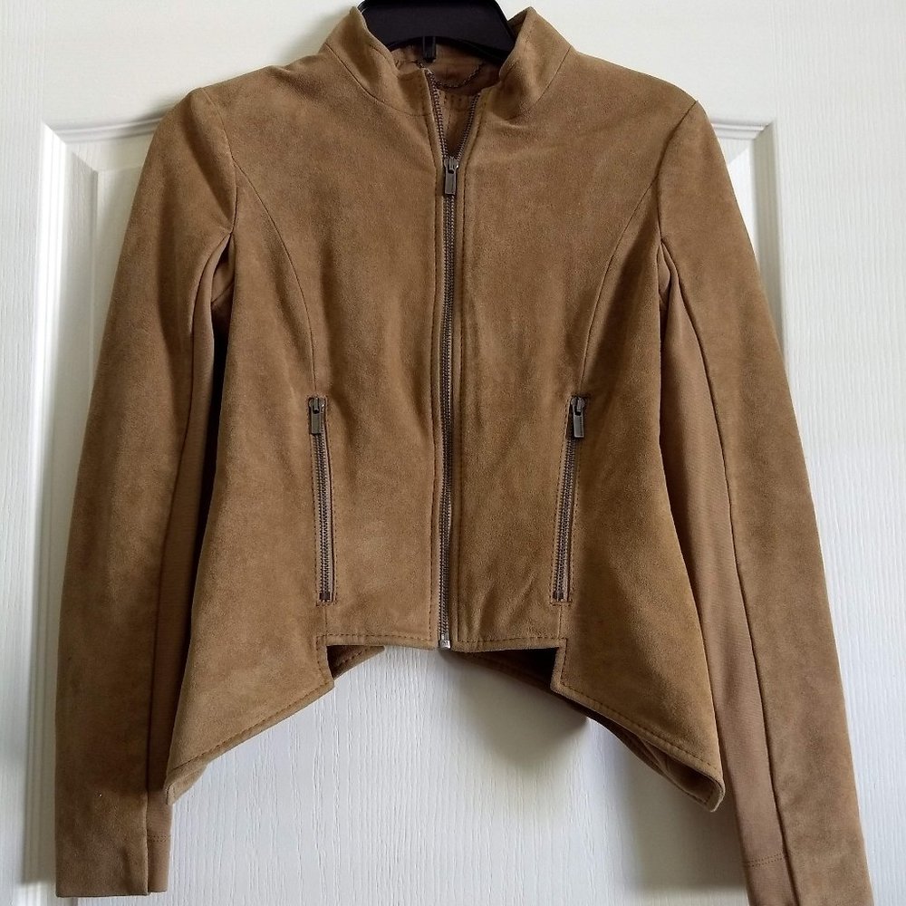 BCBGMAXAZRIA Suede Jacket X Small